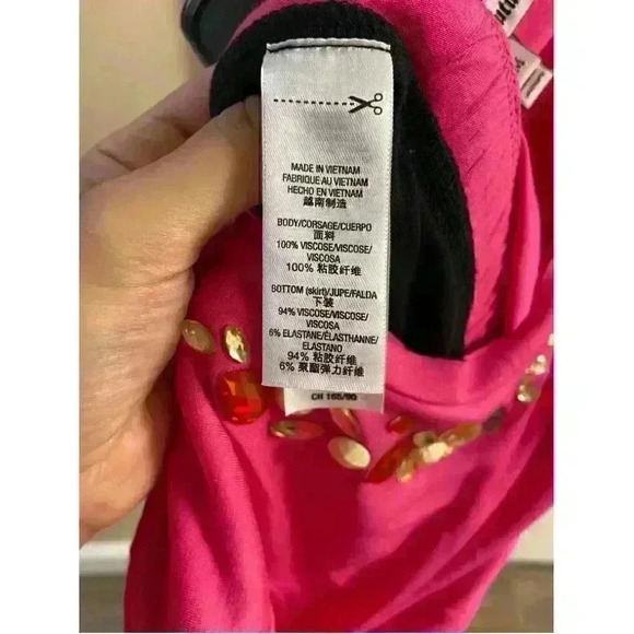 JUICY COUTURE dragonfruit embellished midi dress, medium NWT. Party. Night out - Picture 7 of 9